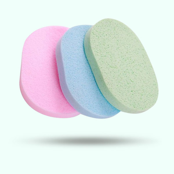 2Pcs Facial Cleansing Sponge for Removing Mask Facial Massage- Easy To Dry Makeup Removal Sponge