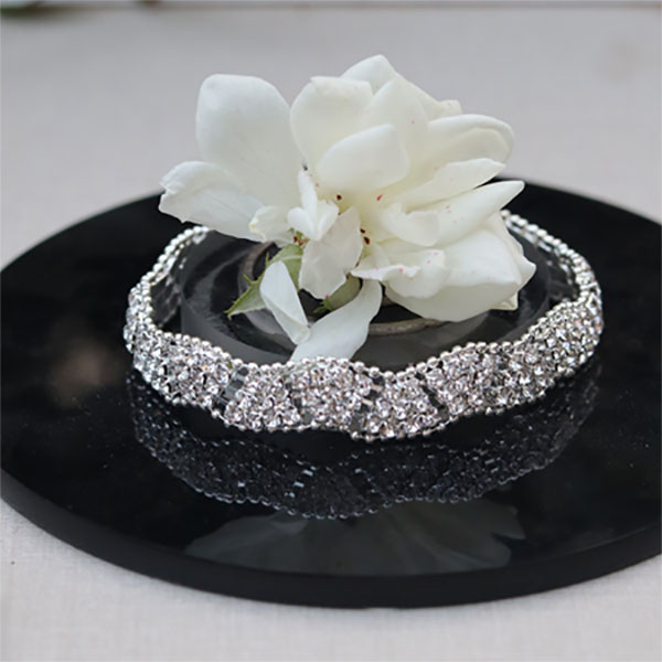 Adorable Sparkling Silver Bracelets- Crystals Stones Bracelets for Women