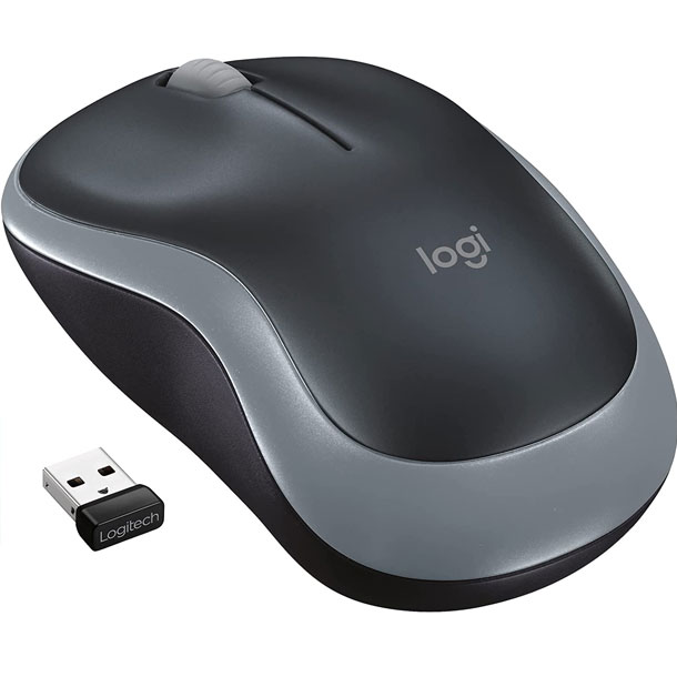 Logitech M185 Wireless Mouse, 2.4GHz With USB Mini Receiver