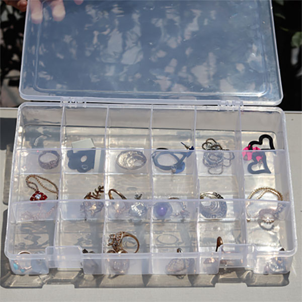 Mini Jewelry Organizer with Divided Compartments- Easy Storage Jewelry Box for Girls