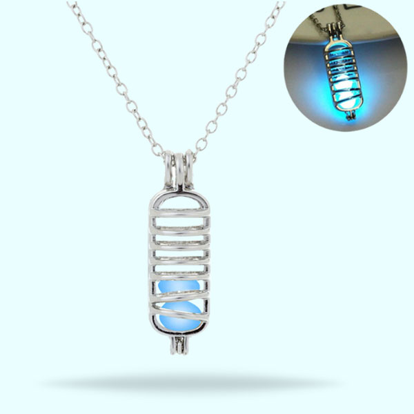 new-2-luminous-stone-necklace-women-fashion-bottle-glow-in-the-dark-pendant-necklace-sliver-plated-jewelry