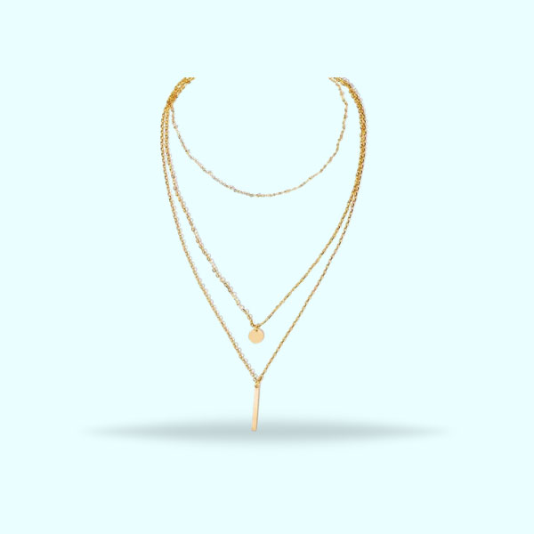 new-copper-bead-chain-sequin-metal-strip-necklace-multi-layer