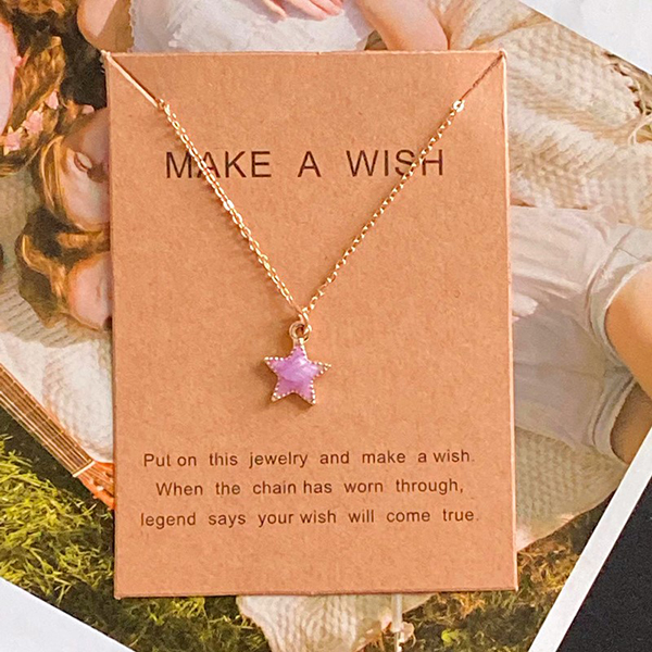 New Star Pendant Necklace for Women Girl Golden Color Fashion Women Choker Neck Jewelry Gift for Friend
