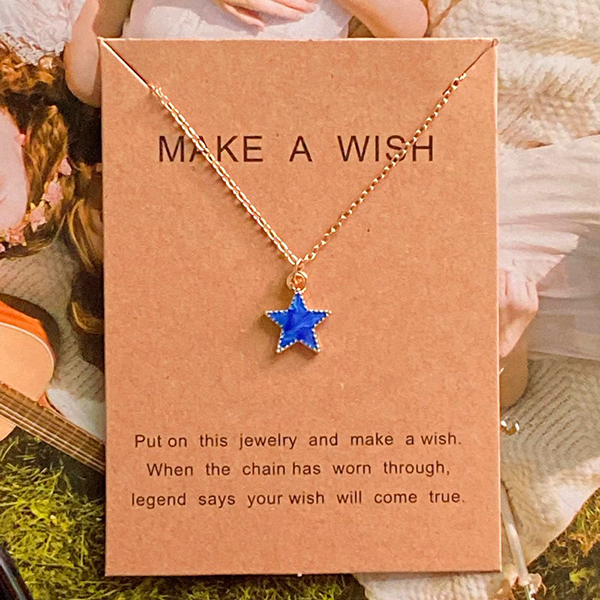 Star Pendant Necklace for Women Girl Golden Color Fashion Women Choker Neck Jewelry Gift for Friend